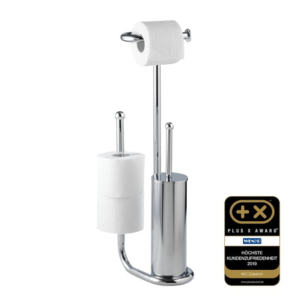 Zestaw stojaka do WC na szczotkę i papier toaletowy Wenko Universalo-image-2