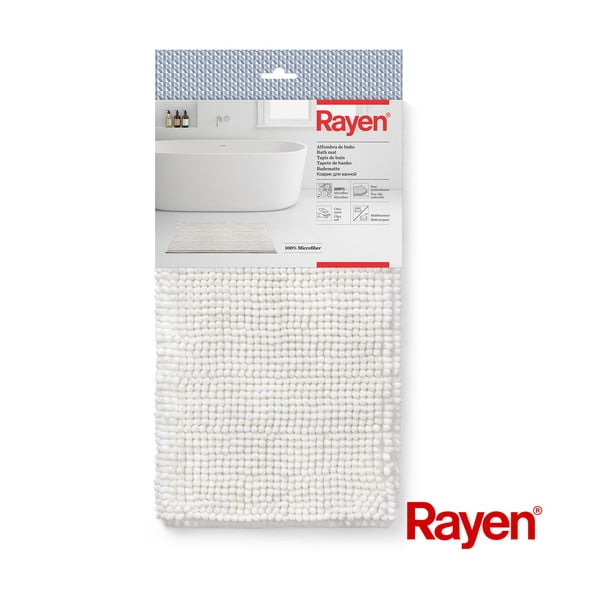 Biały dywanik łazienkowy 50x80 cm – Rayen-image-4
