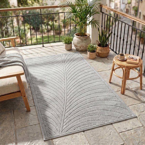 Dywan odpowiedni na zewnątrz w kolorze srebra 80x150 cm Nova 1204 – Ayyildiz Carpets-image-1