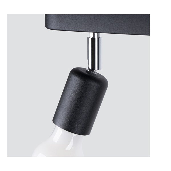 Czarna metalowa lampa sufitowa ø 6 cm Brando – Sollux-image-3