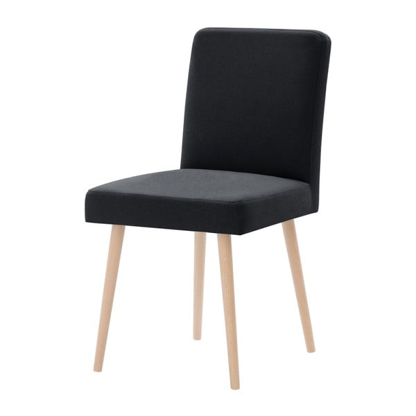 Ciemnoszare krzesło z brązowymi nogami Ted Lapidus Maison Fragrance