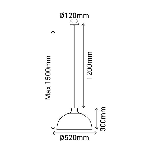 Czarna lampa wisząca z bambusowym kloszem ø 52 cm – SULION-image-3