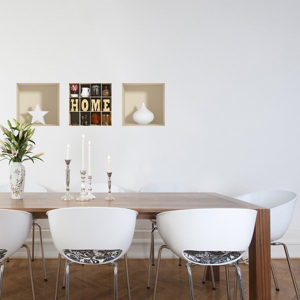 Zestaw 3 naklejek 3D Fanastick Home-image-1