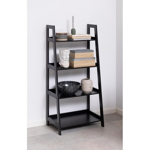 Czarny regał Actona Wally, wys. 130 cm-image-1