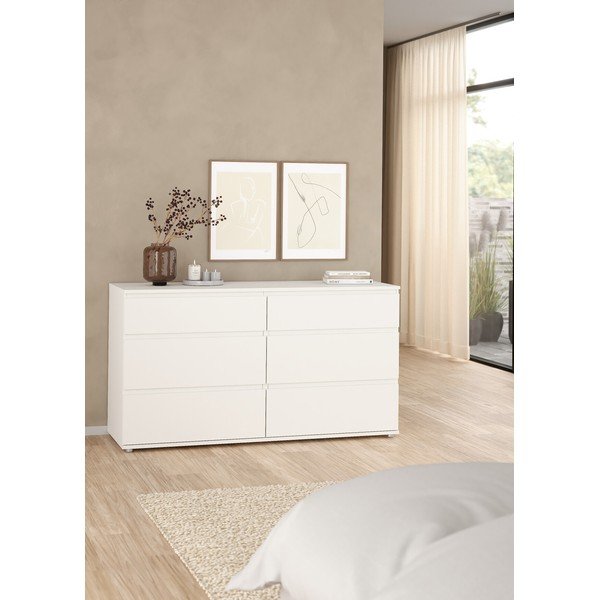 Biała niska komoda 153x84 cm Nova – Tvilum-image-1