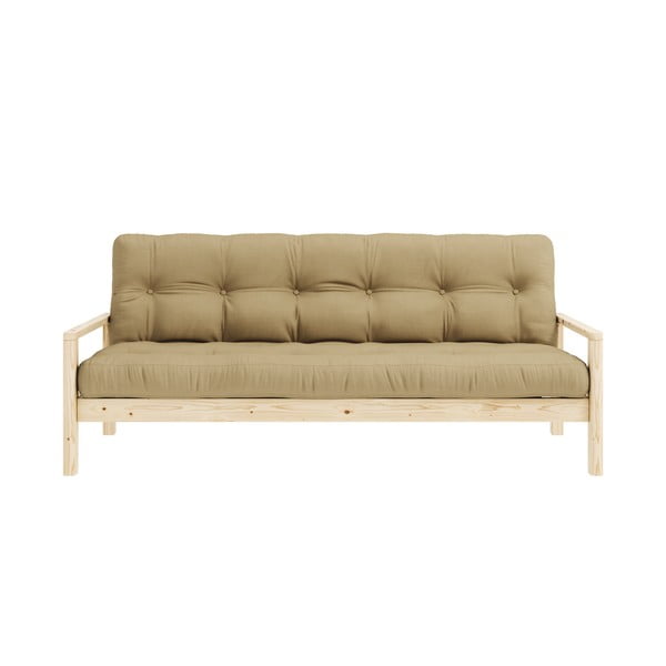 Musztardowa rozkładana sofa 205 cm Knob – Karup Design