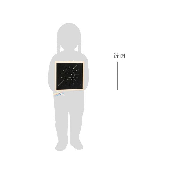 Drewniane pudełko z tablicą kredową i magnetyczną Legler Letters&Numbers-image-1
