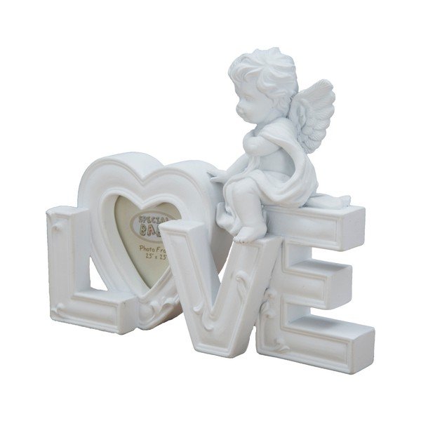 Biała ramka na zdjęcie o wymiarach 5x5 cm Mauro Ferretti Baby Love-image-2