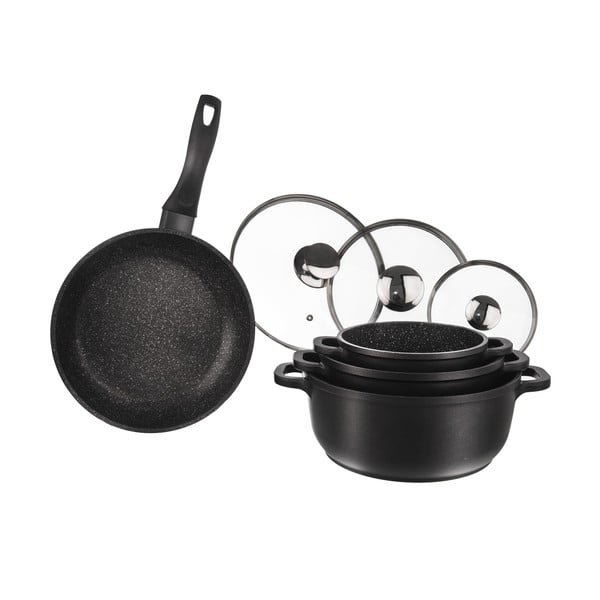 4-częściowy zestaw naczyń z 3 szklanymi pokrywkami Orion Grande-image-3