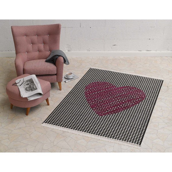 Dywan Fringe - ciemne serce, 140x200 cm-image-1