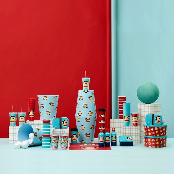 Turkusowy kubek z pokrywką Paul Frank-image-2