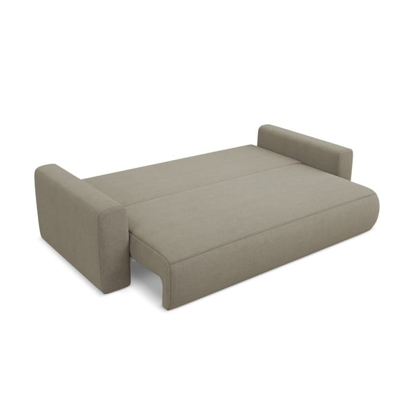 Jasnobrązowa rozkładana/ze schowkiem sofa 238 cm Kapua – Makamii-image-4