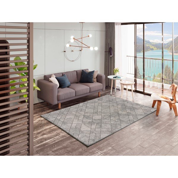 Szary dywan 200x290 cm Gianna – Universal-image-3