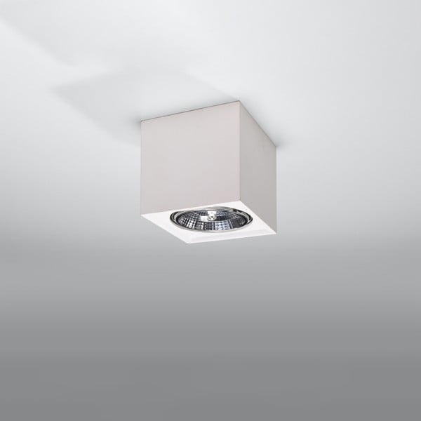 Biała lampa punktowa 14x14 cm Duozone – Sollux-image-2