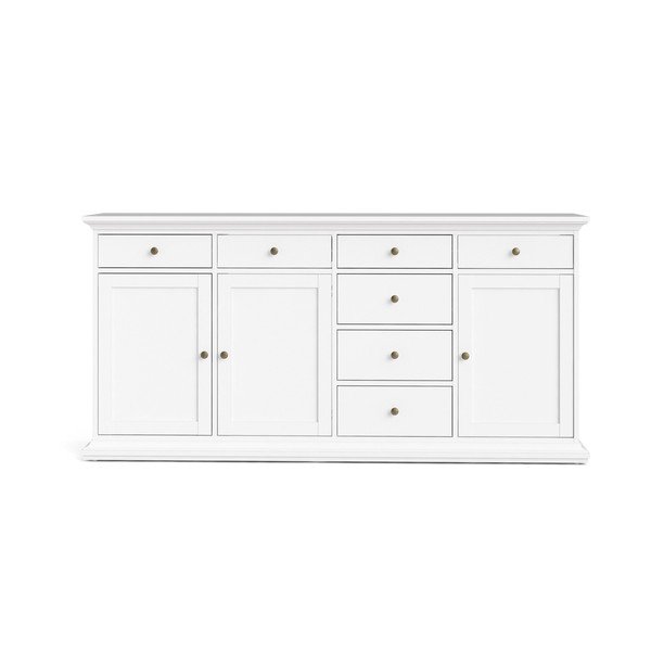 Biała niska komoda 189x92 cm Paris – Tvilum