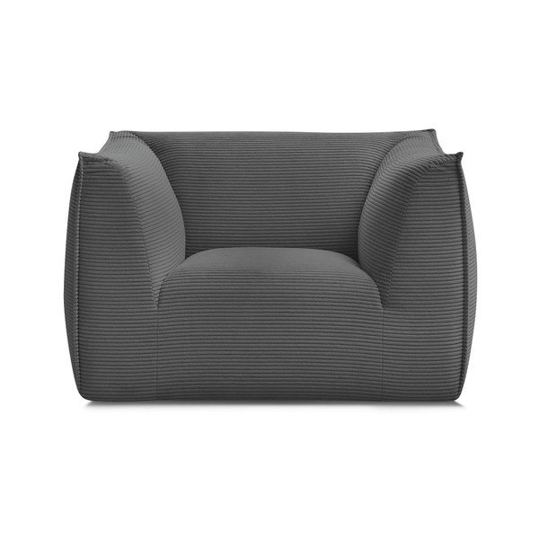 Ciemnoszary sztruksowy fotel Giorgia – Bobochic Paris-image-2