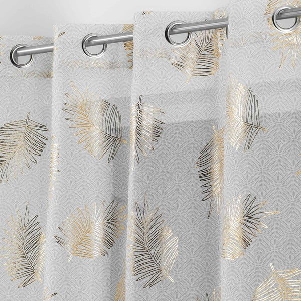 Firanka w beżowo-złotym kolorze 140x280 cm Sunny – douceur d'intérieur-image-1