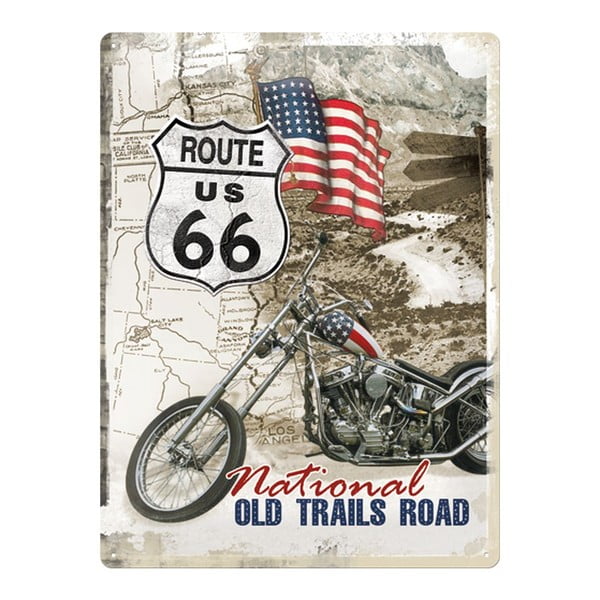 Blaszana tablica Route US 66, 30x40 cm