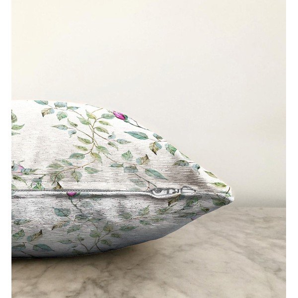 Beżowa poszewka na poduszkę z domieszką bawełny Minimalist Cushion Covers Roses, 55x55 cm-image-1