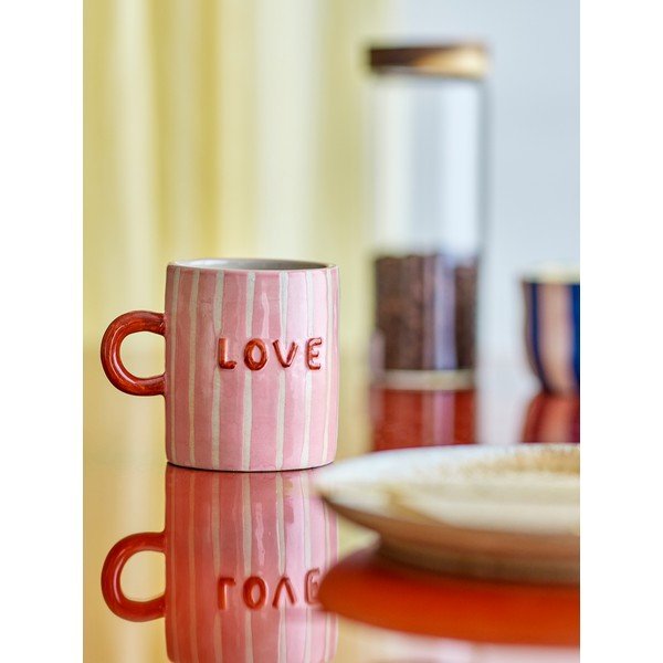 Różowy kubek ceramiczny 325 ml Cherish – Bloomingville-image-2