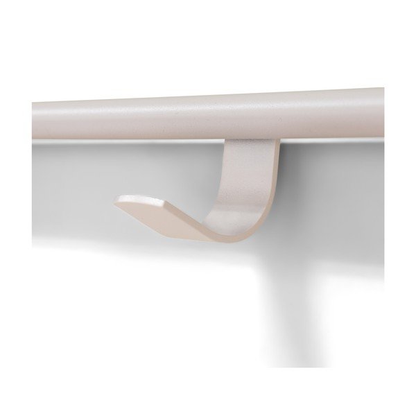 Szarobrązowy stalowy wieszak ścienny z półką 60 cm Rex – Spinder Design-image-4