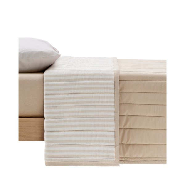 Beżowa narzuta pikowana z bawełny organicznej 180x240 cm Sini – Kave Home