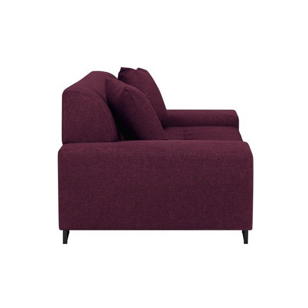 Fioletowa sofa z czarnymi nóżkami Cosmopolitan Design Orlando, 220 cm-image-3