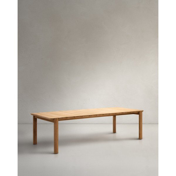 Stół ogrodowy z litego drewna tekowego 102x220 cm Icaro – Kave Home-image-4