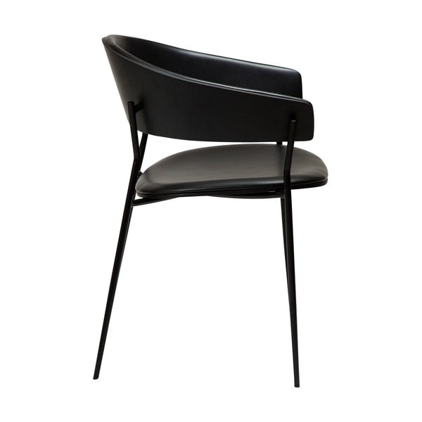 Fotel jadalniany z podłokietnikami w kolorze matowej czerni Crib – DAN-FORM Denmark-image-3