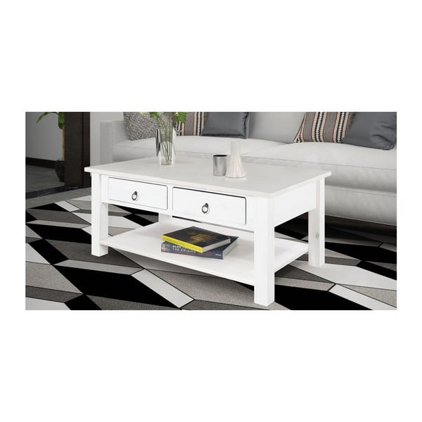 Biały stolik z drewna sosnowego Støraa Inda-image-2