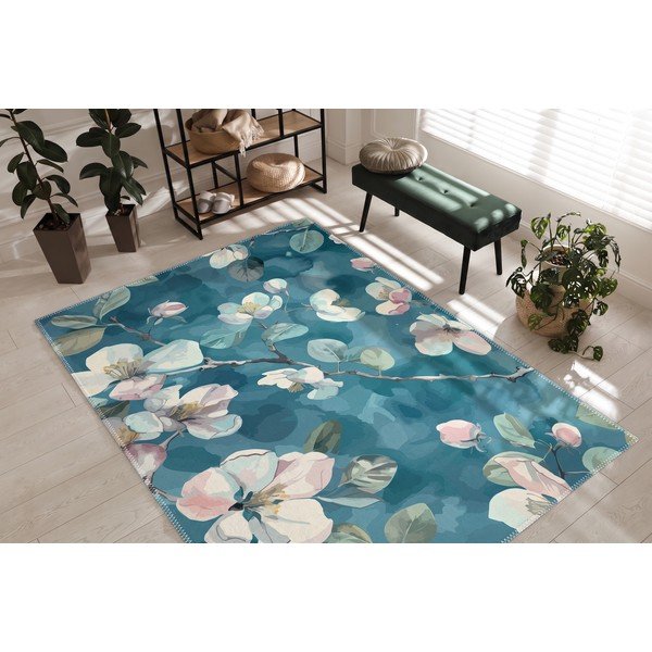 Niebieski dywan odpowiedni do prania 50x80 cm Bloom – Vitaus-image-2
