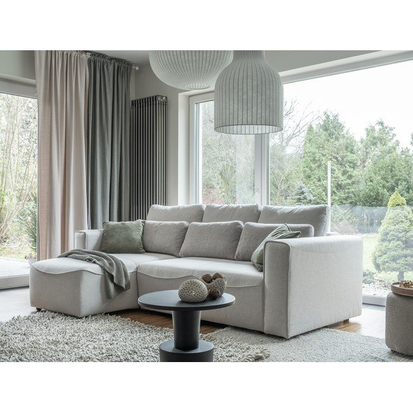 Kremowy rozkładany narożnik (róg zmienny) Homely Tommy – Miuform-image-4