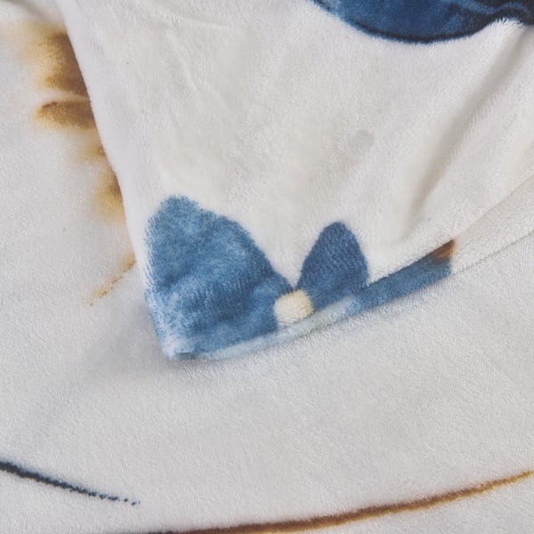 Ciemnoniebieska pościel jednoosobowa z mikropluszu 140x200 cm Marbella – My House-image-4