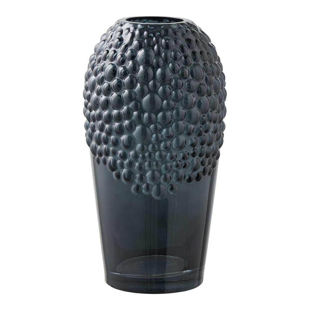 Ciemnoszary szklany wazon (wysokość 25 cm) – House Nordic