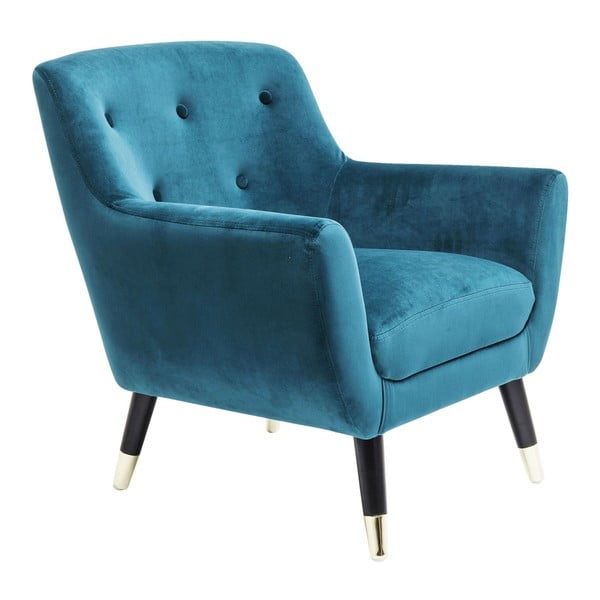 Niebieski fotel Kare Design Olga