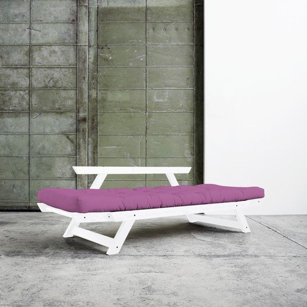 Sofa rozkładana Karup Bebop White/Taffy Pink-image-1