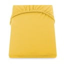 Żółte prześcieradło DecoKing Amber Collection, 200/220x200 cm