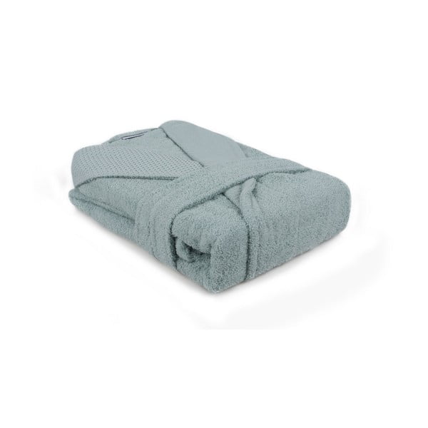 Miętowy bawełniany szlafrok w rozmiarze XL Cappa – Foutastic-image-2