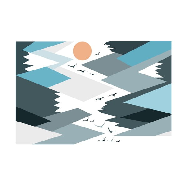 Naklejka ścienna Ambiance Giant Kid Sticker Scandinavian Mountains Parka-image-2