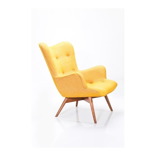 Fotel w kolorze starego złota Kare Design Rhytm