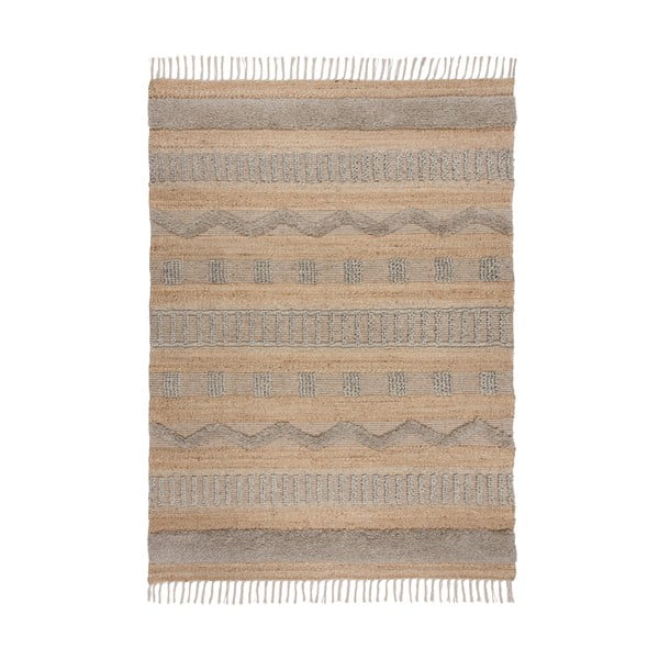 Jasnoszaro-naturalny dywan 160x230 cm Medina – Flair Rugs