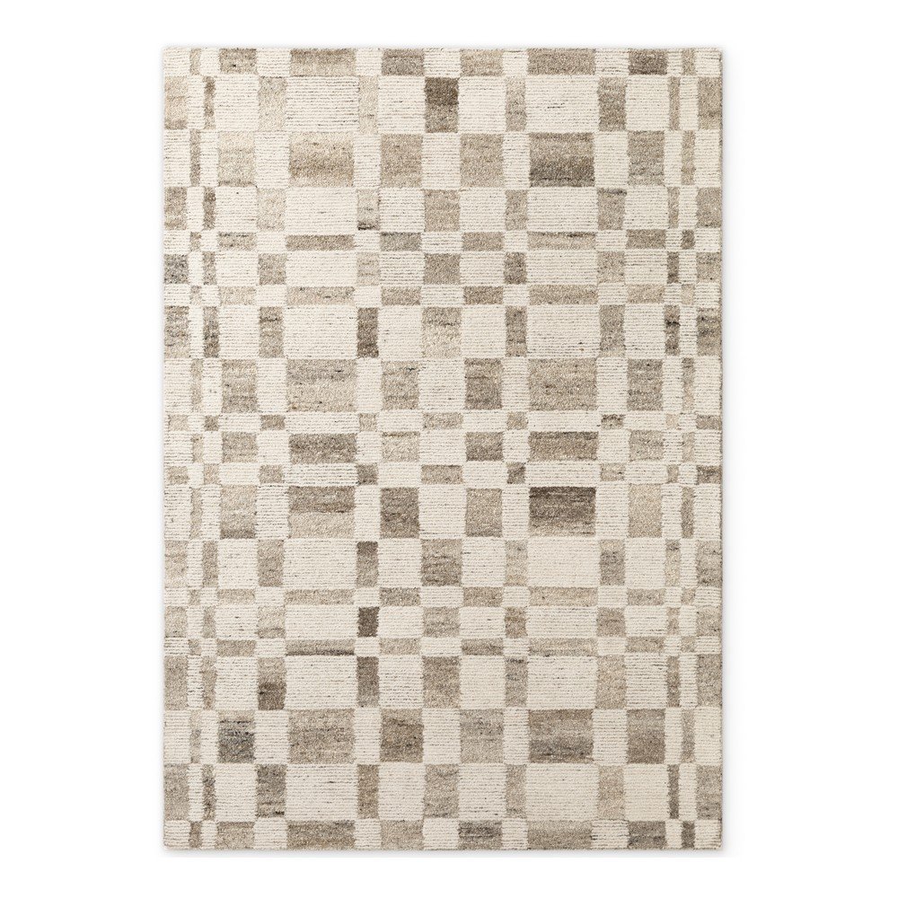 Kremowy wełniany dywan tkany ręcznie 200x300 cm Boho 1.0 Structa – Vikosa