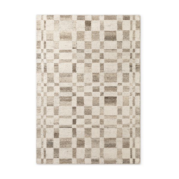 Kremowy wełniany dywan tkany ręcznie 120x180 cm Boho 1.0 Structa – Vikosa