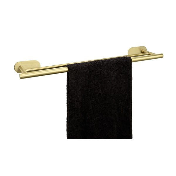 Samoprzylepny wieszak na ręczniki ze stali nierdzewnej Orea Gold – Wenko-image-2