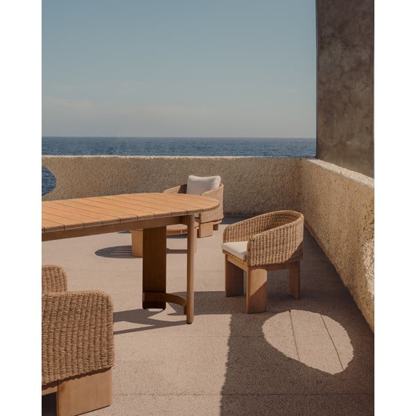 Stół z litego drewna eukaliptusowego 110x280 cm Xoriguer – Kave Home-image-1