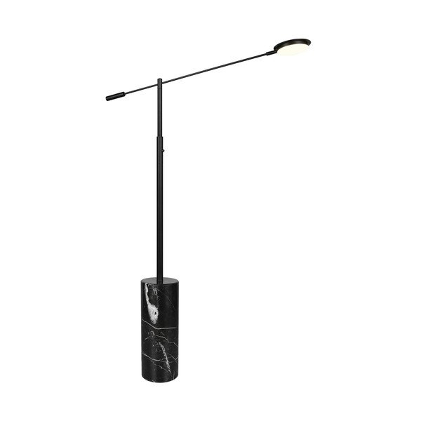 Czarna lampa stojąca LED (wysokość 145 cm) Fiore – Trio Select