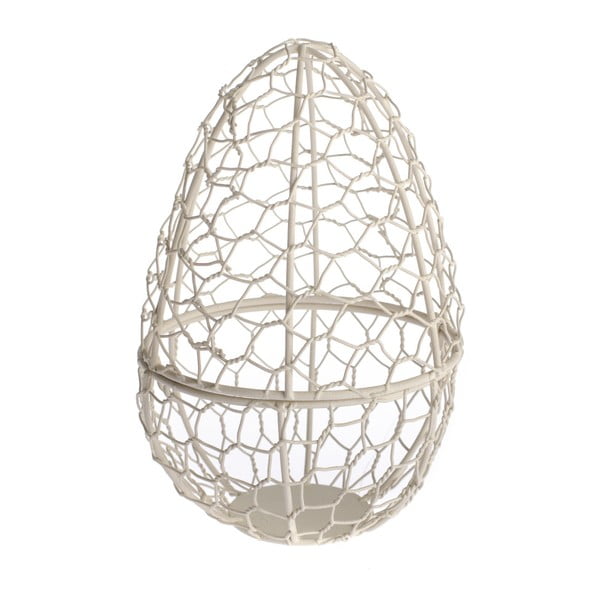 Koszyk druciany w kształcie jajka Dakls Easter Egg, wys. 21 cm