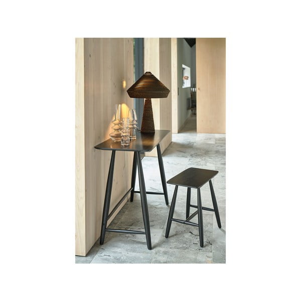 Stół konsolowy czarny dąb 100x44,5 cm Bast - Villa Collection-image-1