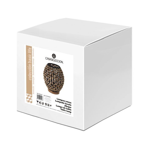 Czarno-naturalna lampa stołowa (wys. 23 cm) Natural Way – Casa Selección-image-3