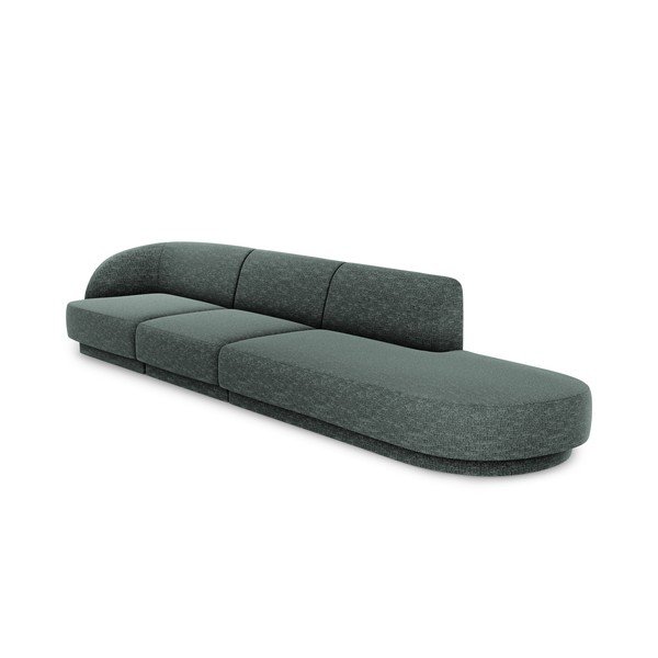 Ciemnozielona sofa 302 cm Miley – Micadoni Home-image-3